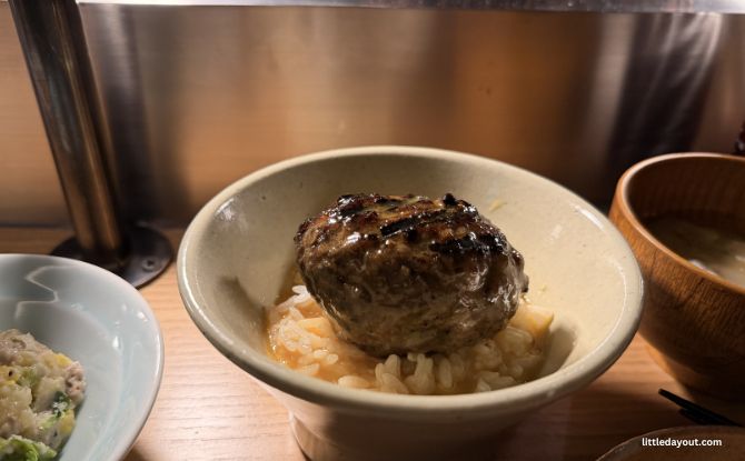 Hikiniku To Come: Hamburg "Steak-On-Rice" From Tokyo Now In Singapore 6 rested the patty on the premium Japanese rice