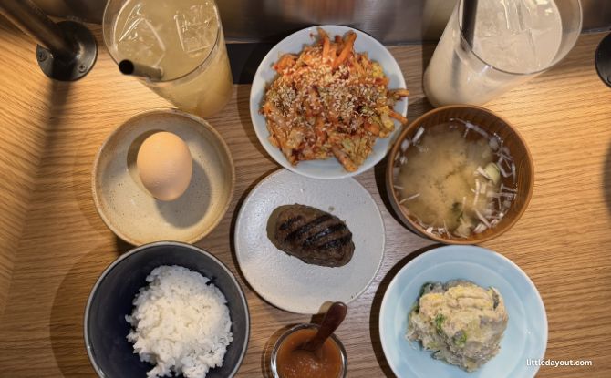Hikiniku To Come: Hamburg "Steak-On-Rice" From Tokyo Now In Singapore 3 One main, two sides, three different ways to savour