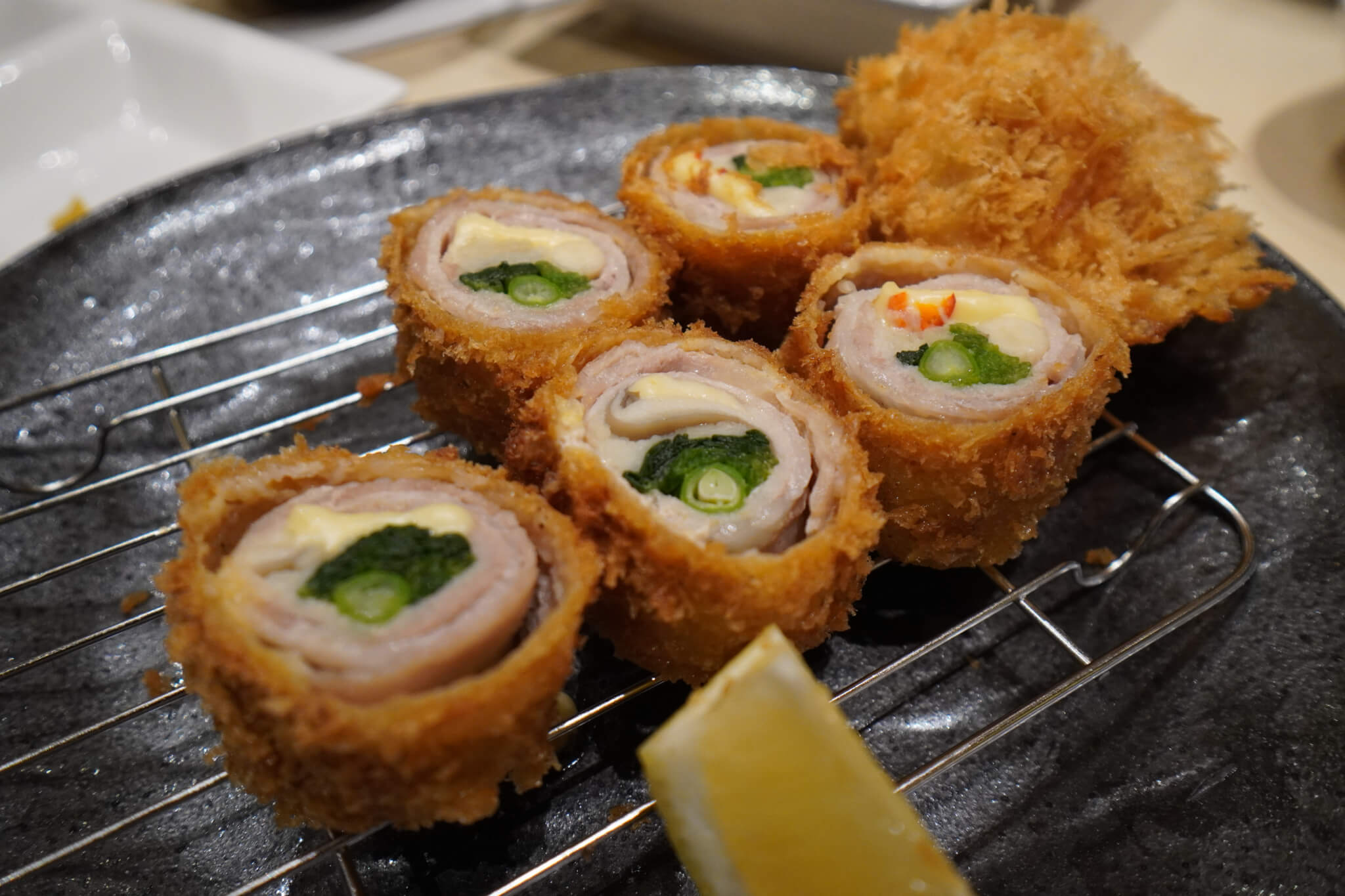 Rolled Pork & Vegetables Tonkatsu