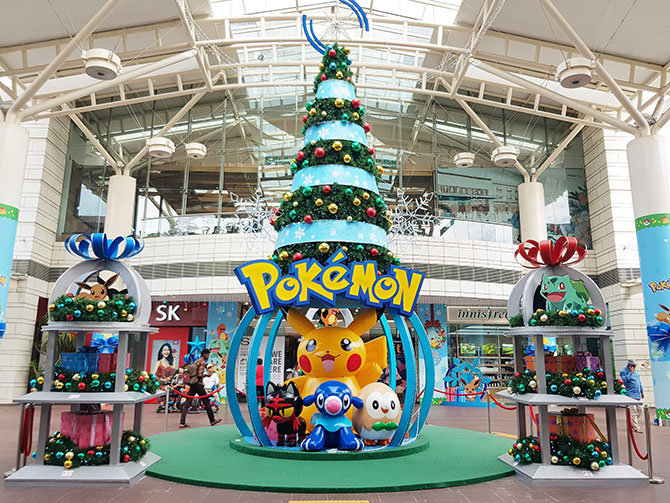 Life-sized Pokémon Decorations at Jurong Point