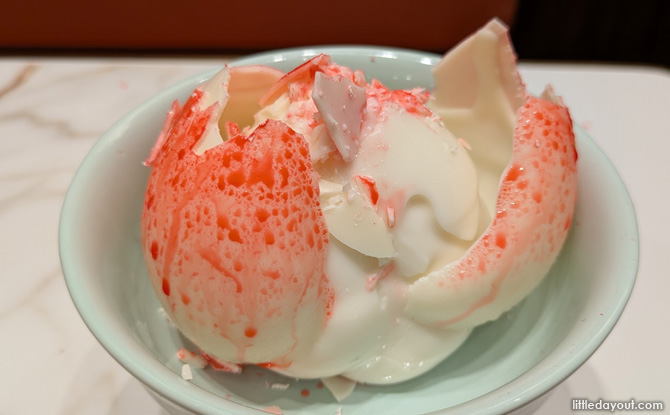 Keming Bing Sat in Plaza Singapura and Funan Mall: Award-Winning Cha Chaan Teng 4 Lucky Peach Milk Pudding