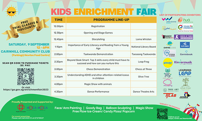Kids Enrichment Fair At Cairnhill Community Club