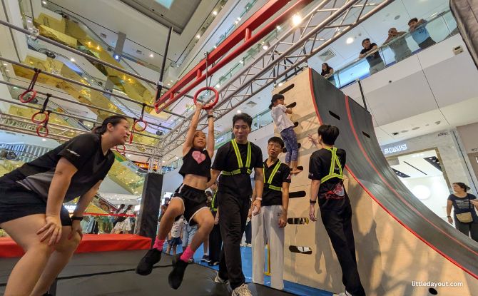 Unleash Your Inner Ninja: Obstacle Course At The Centrepoint & Jumptopia Playgrounds At Frasers Property Singapore Malls This June Holidays 3 Kiztopia Ninja Trials Rings 1