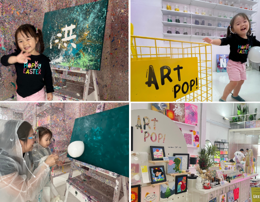 Art Pop Studio in Ubi: Be An Artist! Get Creative And Personal With Balloon Splatter Art