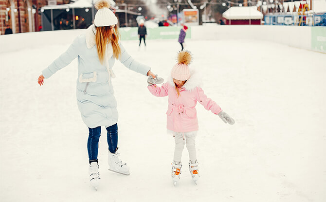 Go “Whee!” At The Synthetic Ice Rink