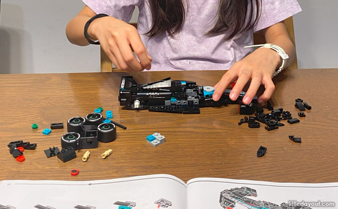 LEGO Mercedes-AMG F1® W15 Race Car: Enough of a challenge yet not confusing