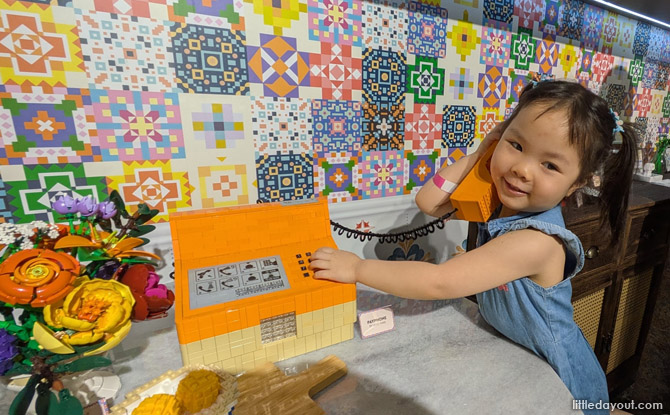 Enter Your Dream Home At LEGO Shophouse Experience, Now Atop Design Orchard 4 retro coin telephone