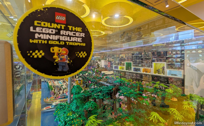LEGO X HyperDrive: Build Your Dream Ride Autoshop Experience 3 LEGO Racer Minifigs hidden inside the extensive diorama