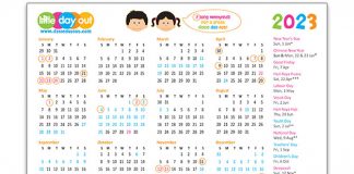 Singapore Public & School Holidays Calendar 2023