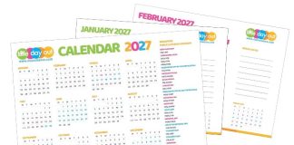 Little Day Out's 2027 Calendar With Singapore Public Holidays & MOE School Holidays 2027