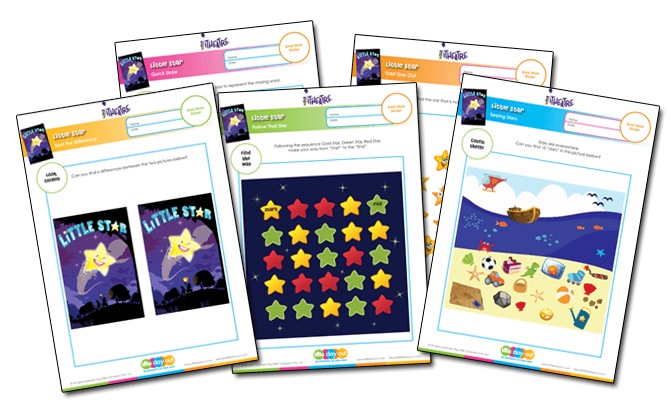 Little Star Activity Sheets