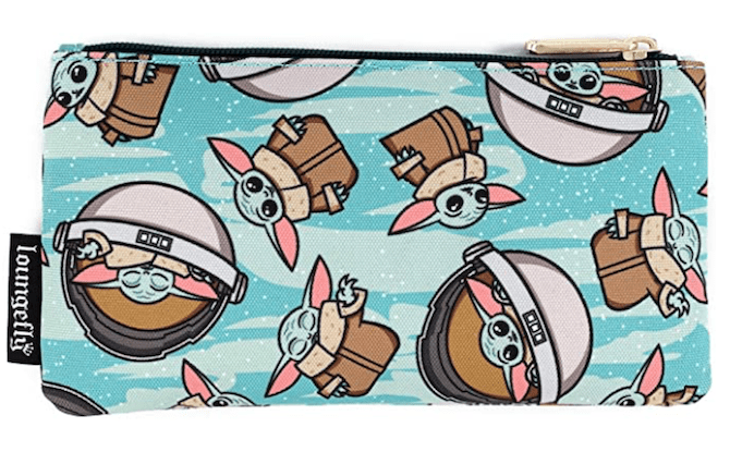 Loungefly Star Wars Baby Yoda Pattern Print Cosmetic Pouch