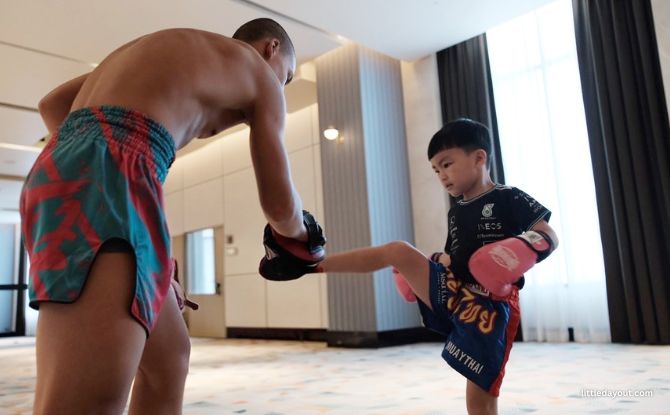 M Social Phuket Review: A Family Trip Made Even Sweeter With MyMillennium Kids 13 Muay Thai session