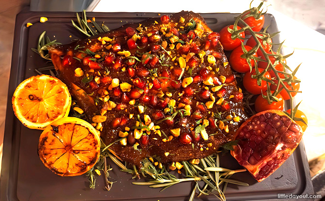 Figs & Balsamic Glazed Slow-baked Salmon