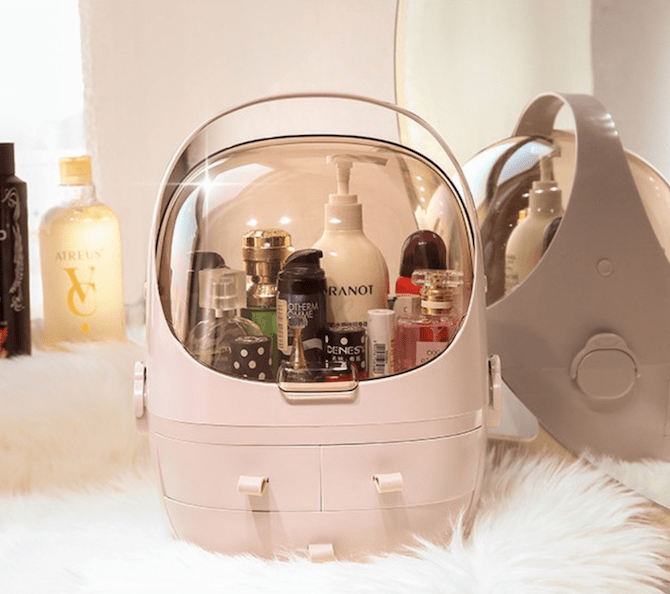 Minimalist Capsule Cosmetic Make Up Organizer