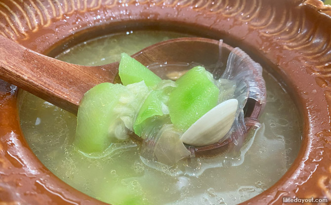 luffa and clam soup