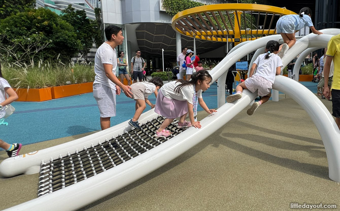 National Museum Of Singapore's Whale Playground: A Whale Of A Time Together At An Intergenerational Playground 5 climbing nets and monkey bars