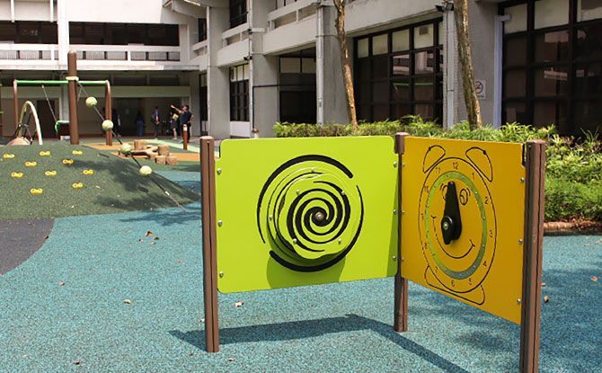 Play panels at the KTP-NUCMI Playground