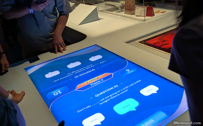 Spotlighting Singaporeans & Singlish exhibit