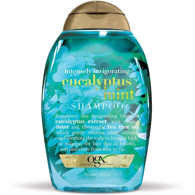 Cooling Beauty Products That Help You Beat The Heat 12 OGX Eucalyptus Mint Shampoo