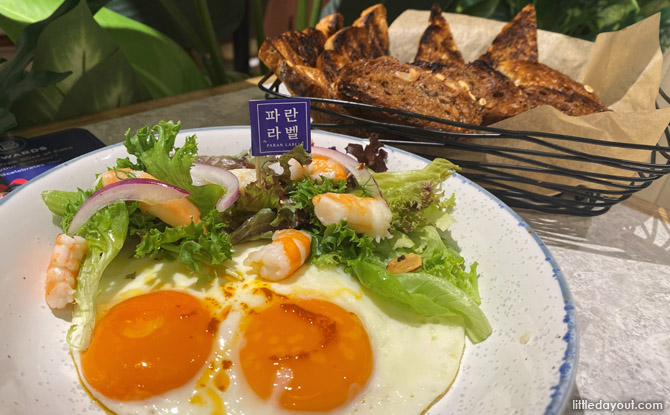 Singapore Welcomes PARAN LABEL at Paris Baguette - Paragon 4 Chipotle Truffle Egg Citrus Prawn Salad: Light and Bright