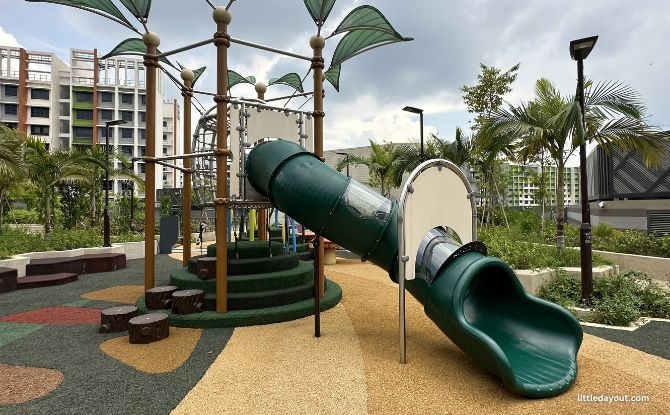 Parc Point Playground At The Knolls: Whimsical Rooftop Garden 4 Climbing Tree