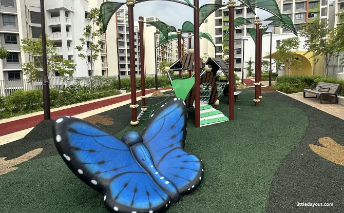 Parc Residences @ Tengah Playground: Unique Sheltered Nets 7 butterfly sculpture