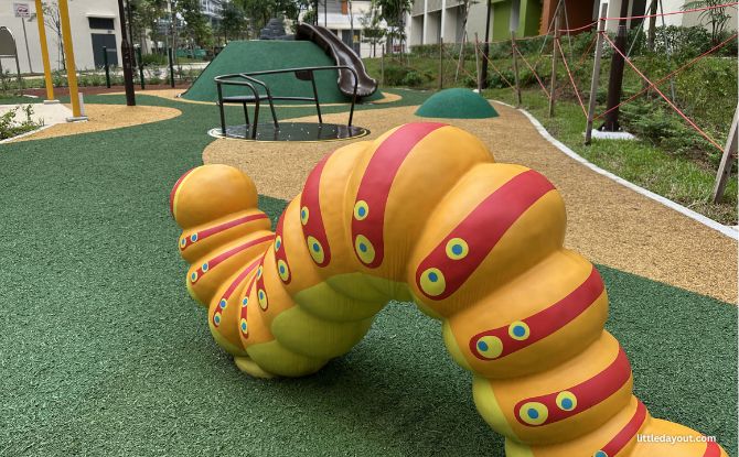 Parc Residences @ Tengah Playground: Unique Sheltered Nets 6 Caterpillar Playground