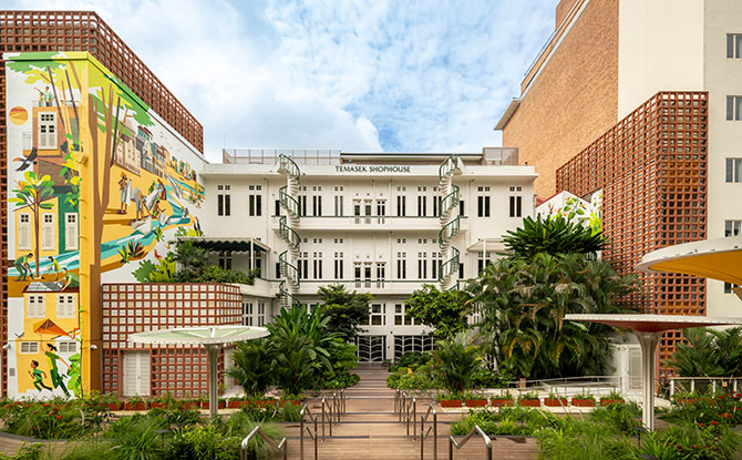 Temasek Shophouse: Outdoor Community Space, Along With Co-Working, Event & Shared Spaces And Heritage Conservation 1 Outdoor Community Space at Temasek Shophouse