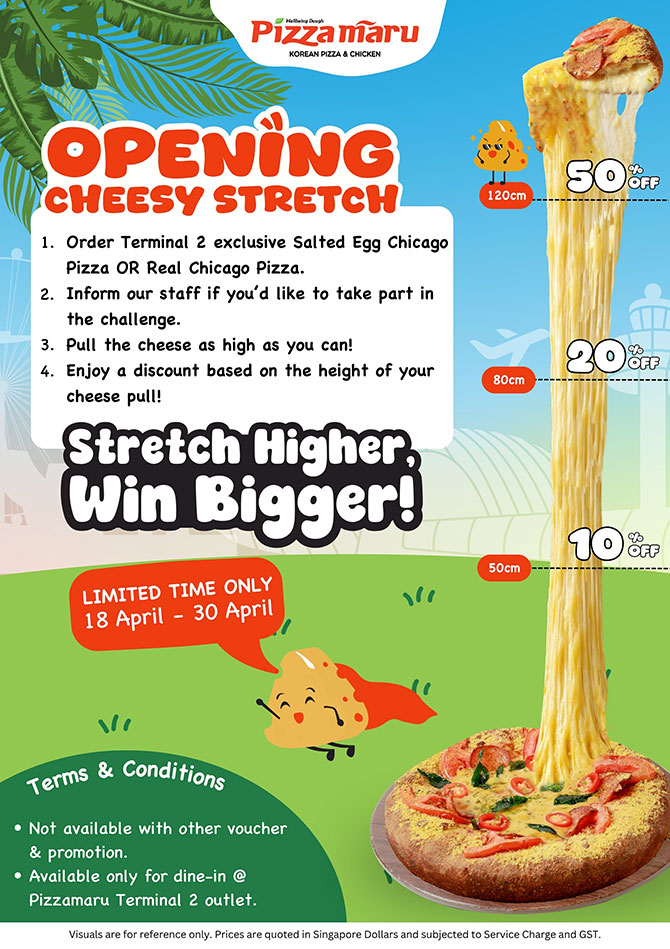 Things To Do This Weekend In Singapore: 18 & 19 April 2026 6 Pizza Maru’s Chicago Cheese Pull Challenge