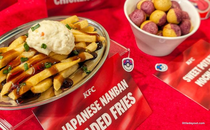 The Ultimate Launch By KFC: Pokémon Collectibles & More From 19 Aug to 29 Sep 3 Other menu items include the KFC Japanese Nanban Loaded Fries and the Sweet Potato Balls.