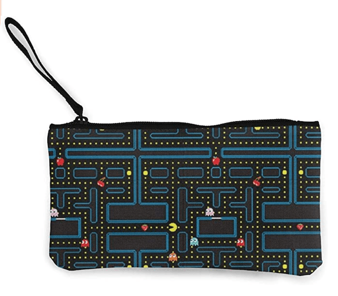 Retro Video Game Pattern Makeup Bag