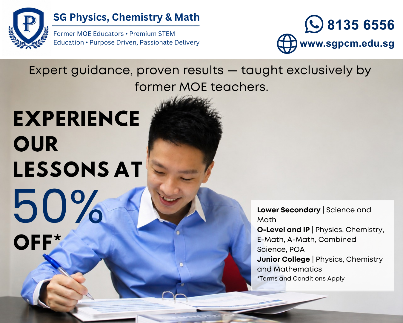 Free Resources To Get Your Child Exam-ready 2 SG PCM Trial class promotion
