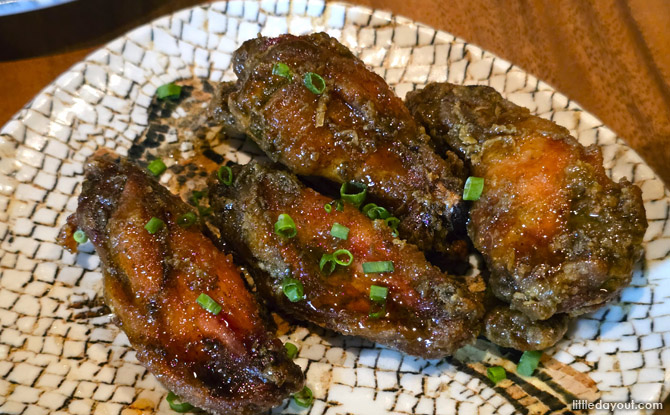 Sabòr: Spirited Sensuous Spanish Cuisine At CHIJMES Singapore 6 Chicken Wings ‘Dirty Pepe’ ($18)