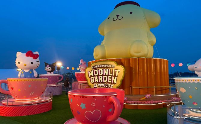 Sanrio Characters Moonlit Garden: VivoCity Celebrates Mid-Autumn Festival With Lanterns, Carnival & More 8 Pompompurin Mooncake Tea Party