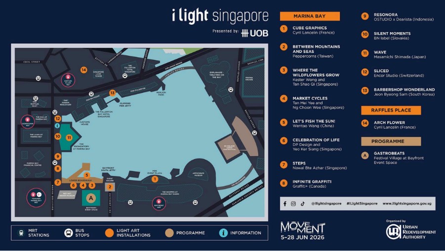 i Light Singapore 2026: From 5 to 28 June Read These 5 Tips Before You Go 2 i Light Singapore Map 2026
