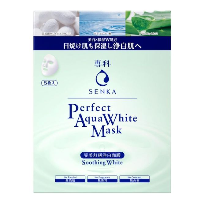 Senka Perfect Aqua White Mask – Soothing White