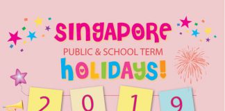 Singapore Public & School Holidays Calendar 2019