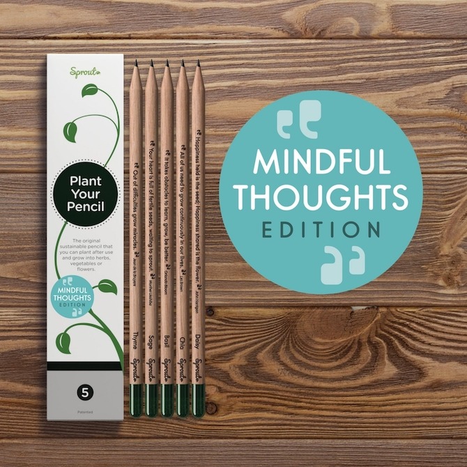 Sprout Mindful Thoughts Edition Pencils