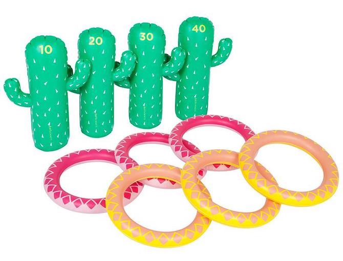 Sunnylife Cactus Inflatable Ring Toss Set