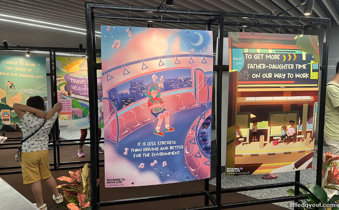 Reasons to Move Lite Exhibition at Marine Parade Station
