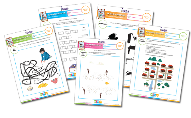 The Magic Paintbrush Activity Sheets