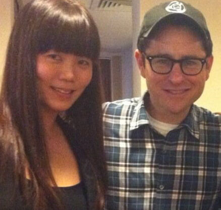 Tracy with one of her most admired directors, J.J. Abrams.
