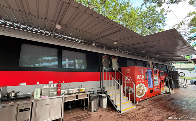 Train Pod at One-North: Comfortable Amenities for Families