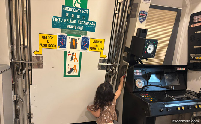 For train enthusiasts, one of the pods even includes the original train driver’s seat, control panel, and emergency exit door.