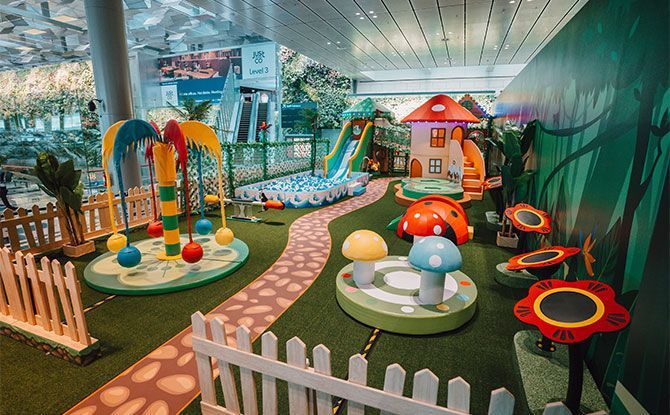 Tropical Play Forest Playground at Changi Airport Terminal 3
