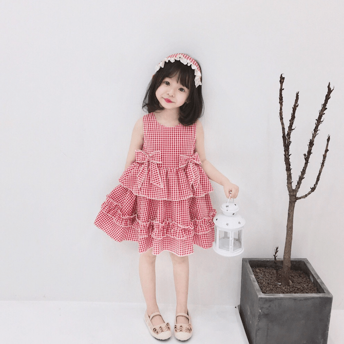 Twinkle + Kids checkered dress