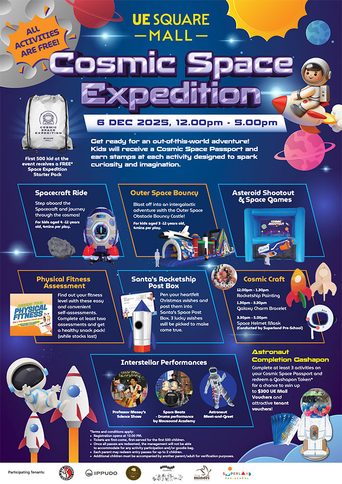 Have a Cosmic Adventure at UE Square on 6 December 2025