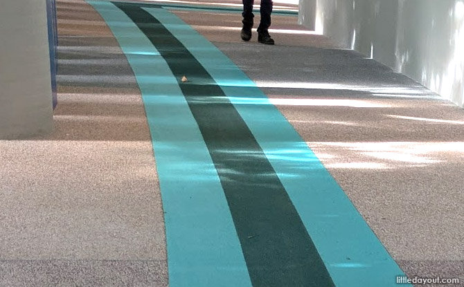 Visiting Enabling Village: 12 Things To Do At The Inclusive Lengkok Bahru Community Space 2 Braille and raised strips on the directional sign posts as well as an Enable lane with high-contrast textured strips