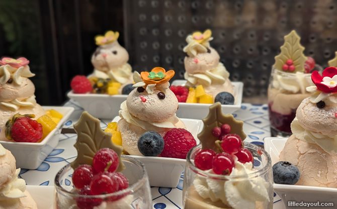 whimsical Snowman Pavlova